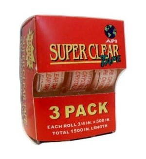 SUPER CLEAR TAPE #34501 W/METAL CUTTER