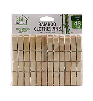 IDEAL HOME CLOTHESPINS #42203 BAMBOO