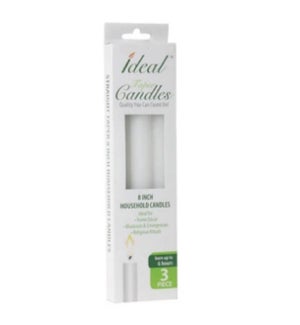 IDEAL TAPER CANDLES #48300 WHITE