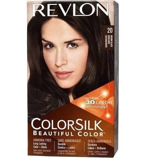REVLON HAIR COLOR #20 BROWN BLACK