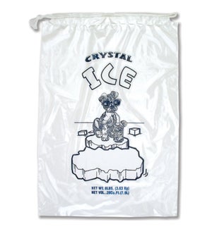 CRYSTAL ICE BAGS W/DRAWSTRING