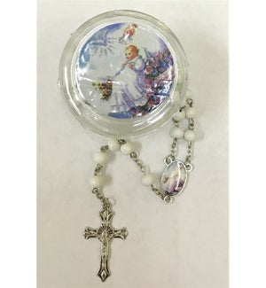 REL ROSARY #R2607W BABY
