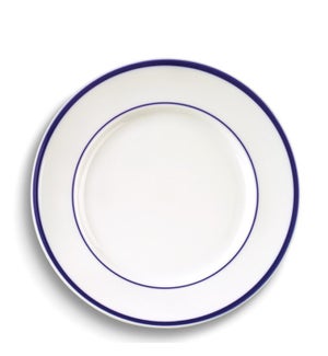 CERAMIC #00744 DINNER PLATE WHITE W/BLUE