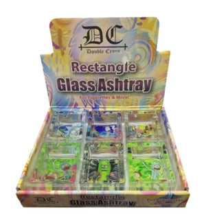 GLASS ASHTRAY #RM ASSORTED