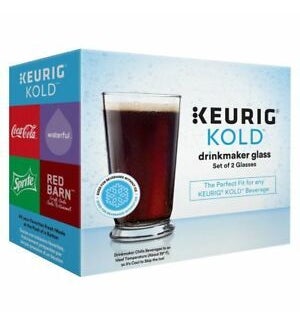 DRINKING GLASSES #35405 KEURIG (SET OF 2)