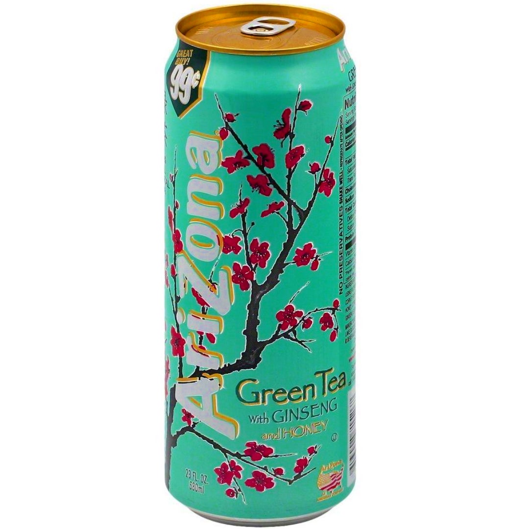 ARIZONA GREEN TEA W/GINSENG & HONEY PP $0.99 - beverages | U.W.I
