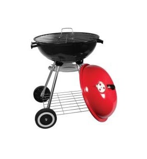 BBQ GRILL 18" #BBQ-RS18R RED, ROUND
