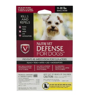 DOG FLEAS #10134 FOR SMALL DOG NUTRI VET DEF