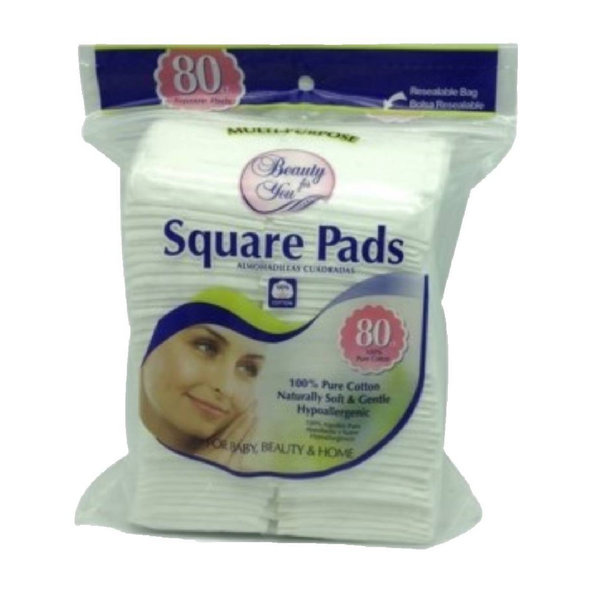 U 86221 COSMETIC COTTON PADS SQUARE featured products U.W.I