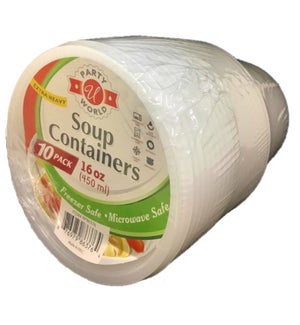 U #RP86376 SOUP CONTAINERS W/LID