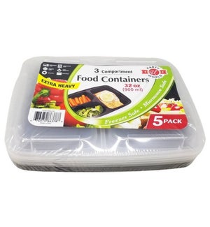 U #RP86378 FOOD CONTAINERS 3-COMPART