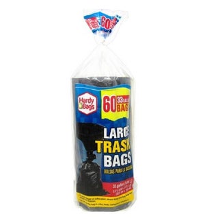 TRASH BAGS #IN86708 33GL BLACK LARGE