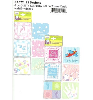 GIFT CARD #CA672 BABY SHOWER