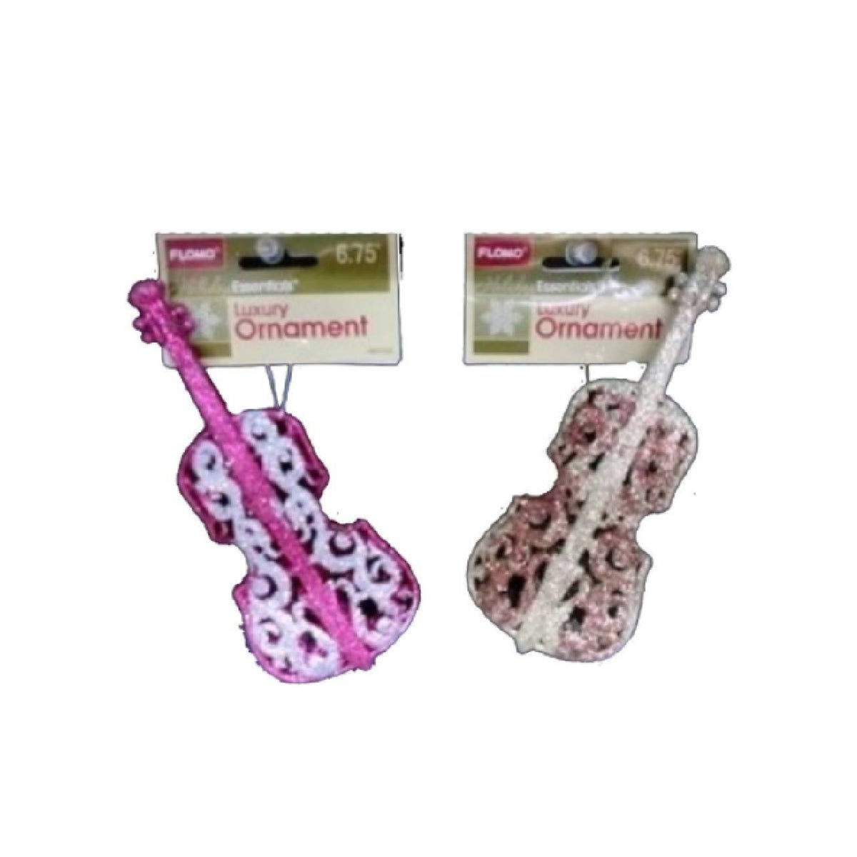 CHMAS HO1122 GLITTER VIOLIN ORNA. ornaments U.W.I Universal