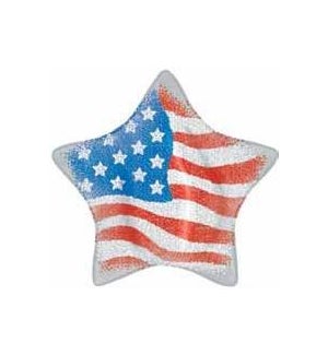 BALLOON #87004 AMERICAN FLAG/STAR