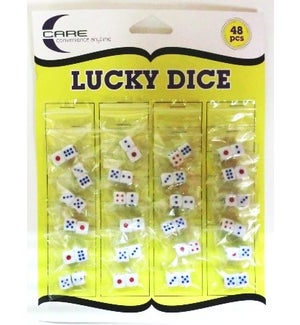 LUCKY DICE #7024 WHITE/SMALL CARE