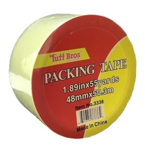 TUFF BROS TAPE #3338 CLEAR PACKING TAPE