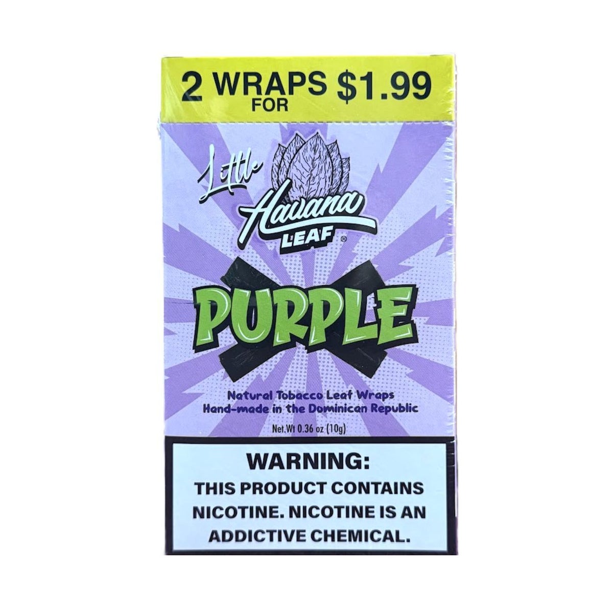 universal leaf tobacco HAVANA LEAF PURPLE WRAPS PP $1.99 - just arrived
