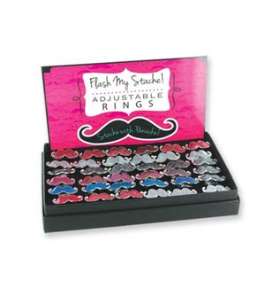 D.M. #MUSTACHE RINGS DISPLAY