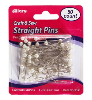 A0335-00 STRAIGHT PINS PEARLIZED