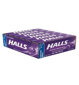 HALLS IN BOX #45750 BLUEBERRY