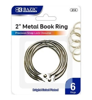 BAZIC #214 METAL BOOK RINGS