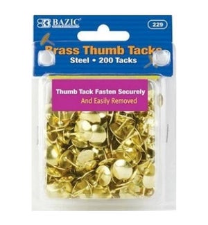 BAZIC #229 THUMB TACKS, GOLD