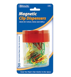 BAZIC #240 PAPER CLIPS HOLDER, MAGNETIC