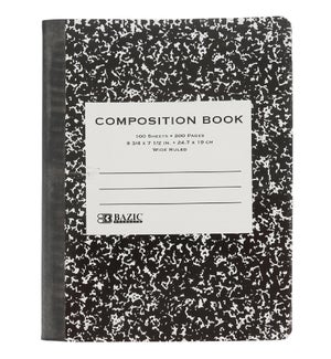 BAZIC #508 COMPOSITION BOOK/WIDE RULED