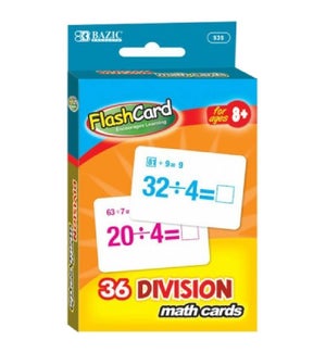 BAZIC #535 FLASH CARDS/DIVISON
