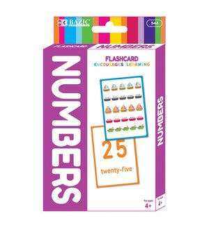 BAZIC #544 FLASH CARDS, NUMBERS