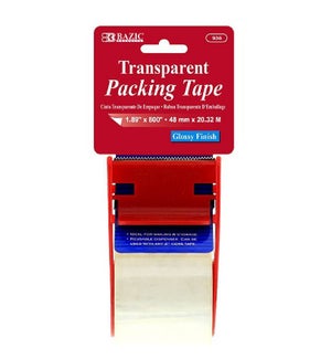 BAZIC #936 CLEAR PACKING TAPE W/DISPENSER