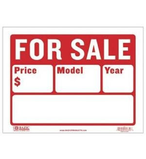 BAZIC #S-2 FOR SALE SIGN (2 LINE)