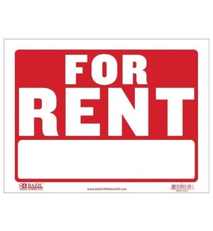BAZIC #L-4 FOR RENT SIGN