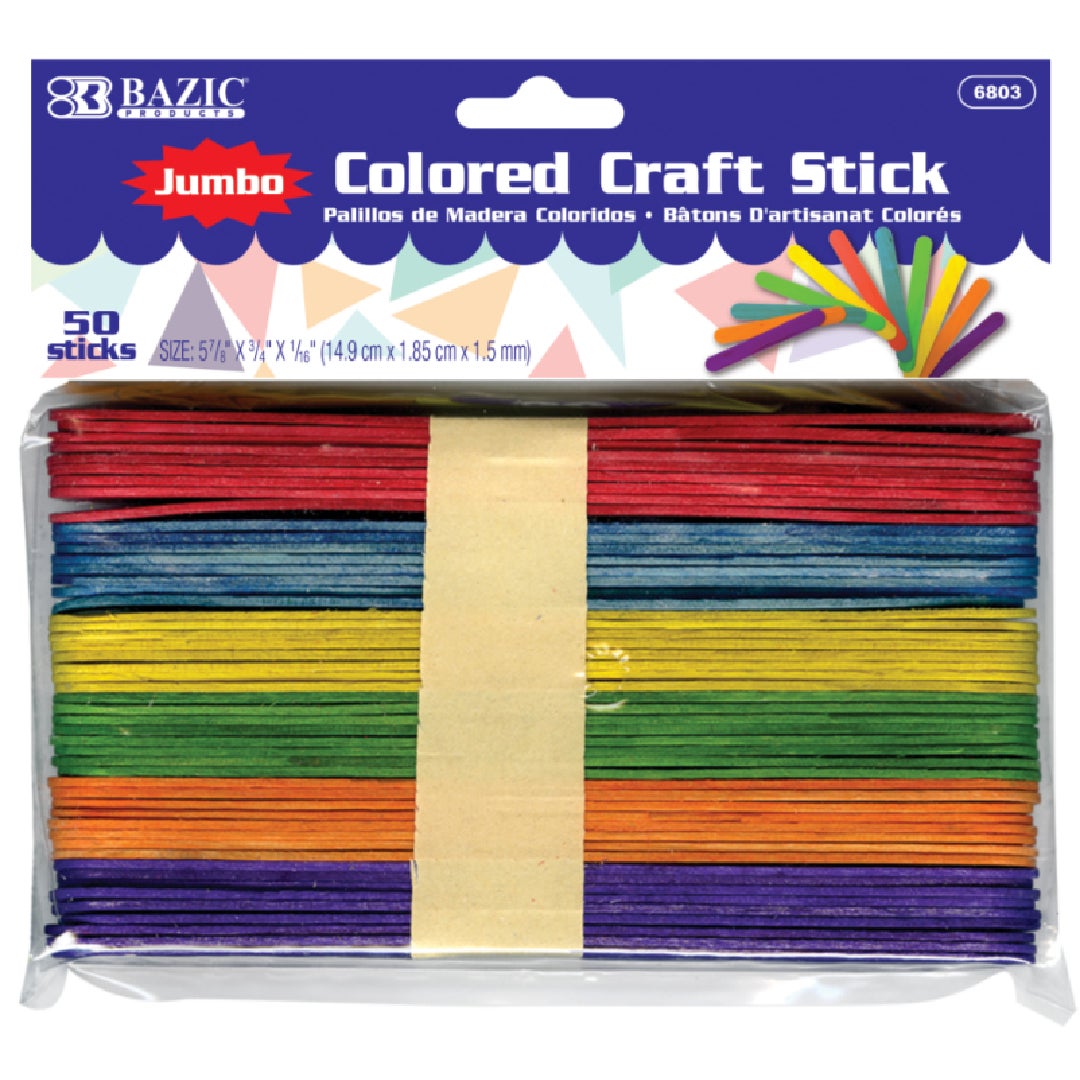 Jumbo Natural Craft Sticks