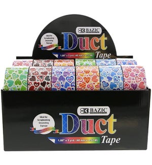BAZIC #9000 DUCT TAPE, HEART SERIES