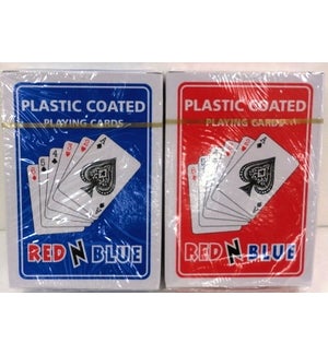 PLAYING CARDS - RED N BLUE