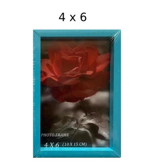 PF9506 TURQUOISE BLUE PLASTIC PICTURE FRAME