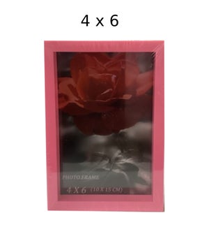 PF9536 PINK PLASTIC PICTURE FRAME