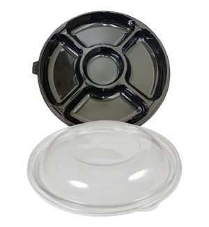 DISPOSABLE TRAY #61414 W/LID CHIP & DIP FAMILY MAI