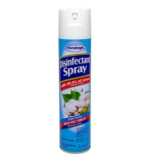 HOME BRIGHT #03877 LINEN SCENT DISINFECTANT SPRAY