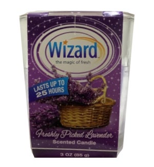 WIZARD CANDLES #73710 FRESHLY PICKED LAV