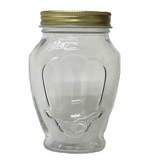GLASS JAR #37AL12 W/LID