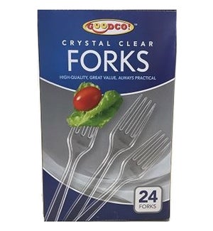 CLEAR FORKS #307 PLASTIC CUTLERY GOODCO