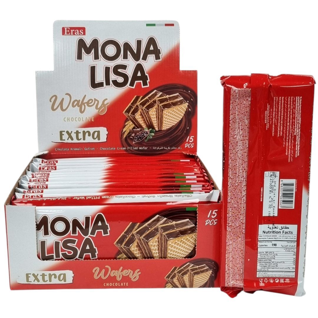 MONA LISA WAFERS #6506 CHOCOLATE EXTRA - cookies and crackers
