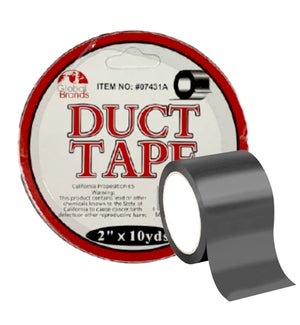 GLOBAL #GT07431 DUCT TAPE BLACK