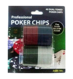 POKER CHIPS #20053 DUAL-TONED