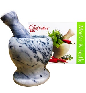 MARBLE MORTAR #CH26696 WITH PESTLE