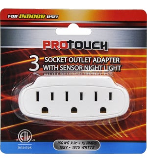 3-OUTLET ADAPTER #CH87333 W/SENSOR N