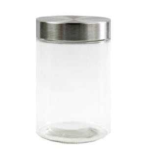 GLASS CANISTER #CH99322 W/LID